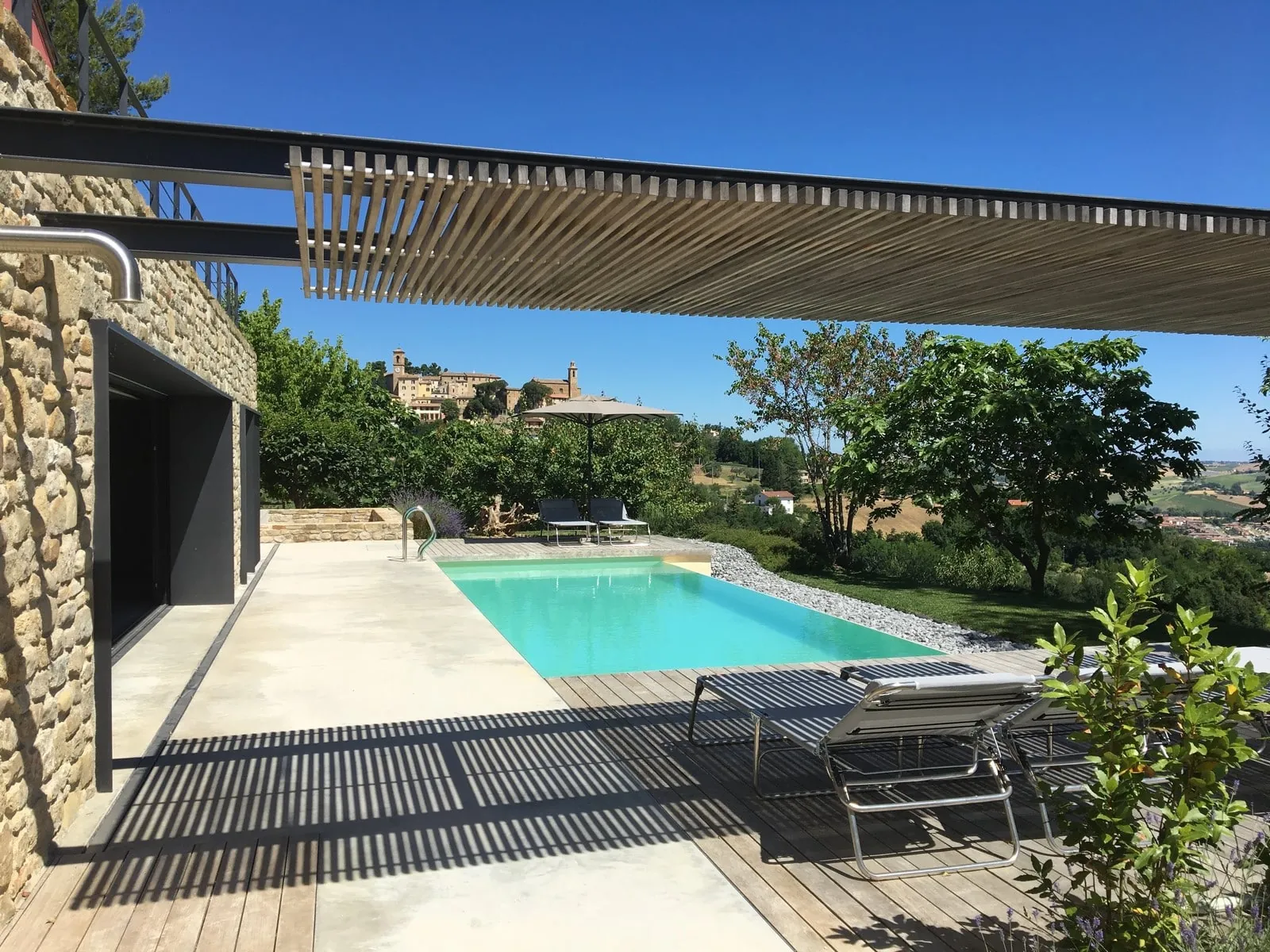 Pool und Wellness der casa rossa 4A